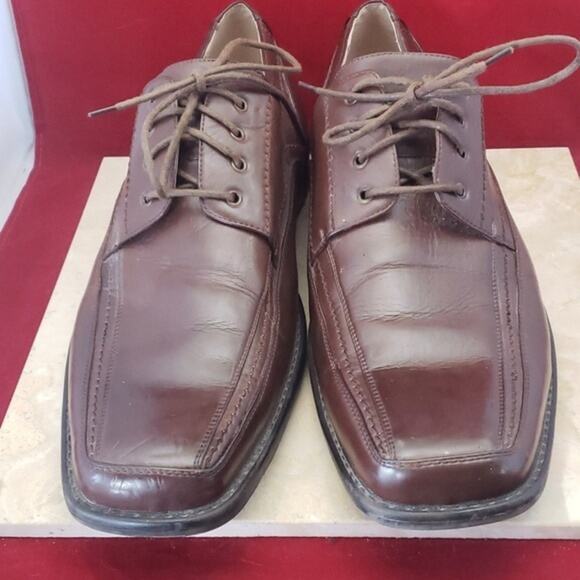 Bass & Co Brown Leather Dress Shoes Size 13 M - Picture 7 of 8
